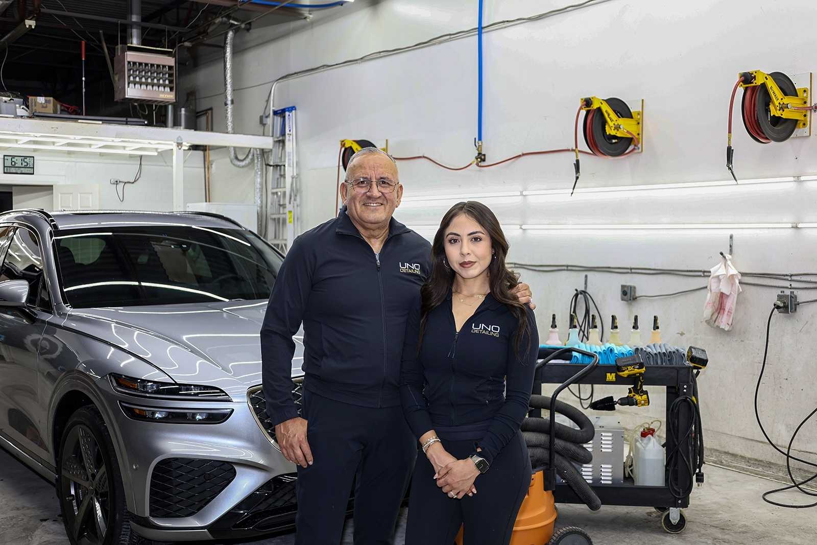 Rodrigo and Jennifer, owners of UNO Detailing in Colorado Springs